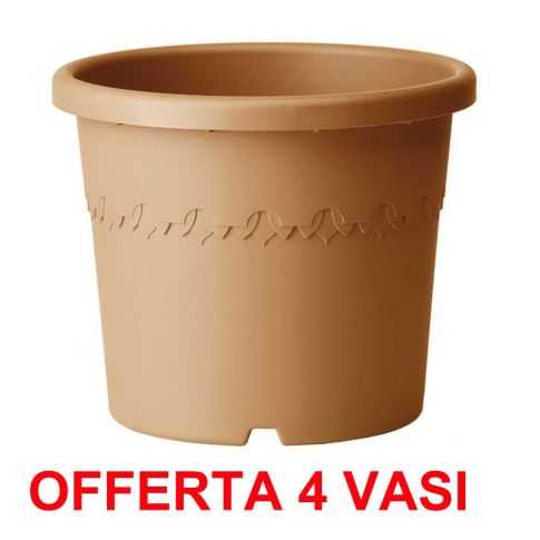 Vaso da terra grande in gres Bruno