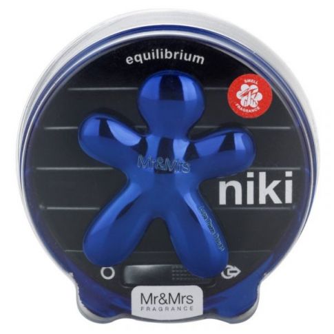 Profumatore auto ricaricabile Niki Chrome Blue profumazione Equilibrium -  Mr&Mrs - Alice Home