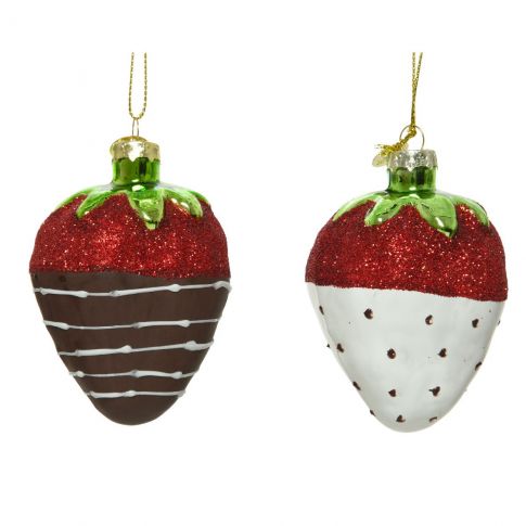 OFFERTA 6 DECORAZIONI DA APPENDERE ASSORTITA H.11.50 ROSSO NATALE -  Decorazioni Natalizie Appendibili Peragashop