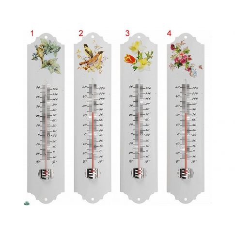 Termometro da parete in plastica per uso esterno - 20 x 4,5 cm