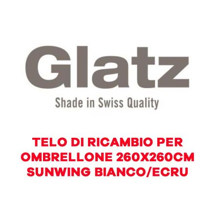 TELO DI RICAMBIO PER OMBRELLONE 260X260CM SUNWING BIANCO/ECRU