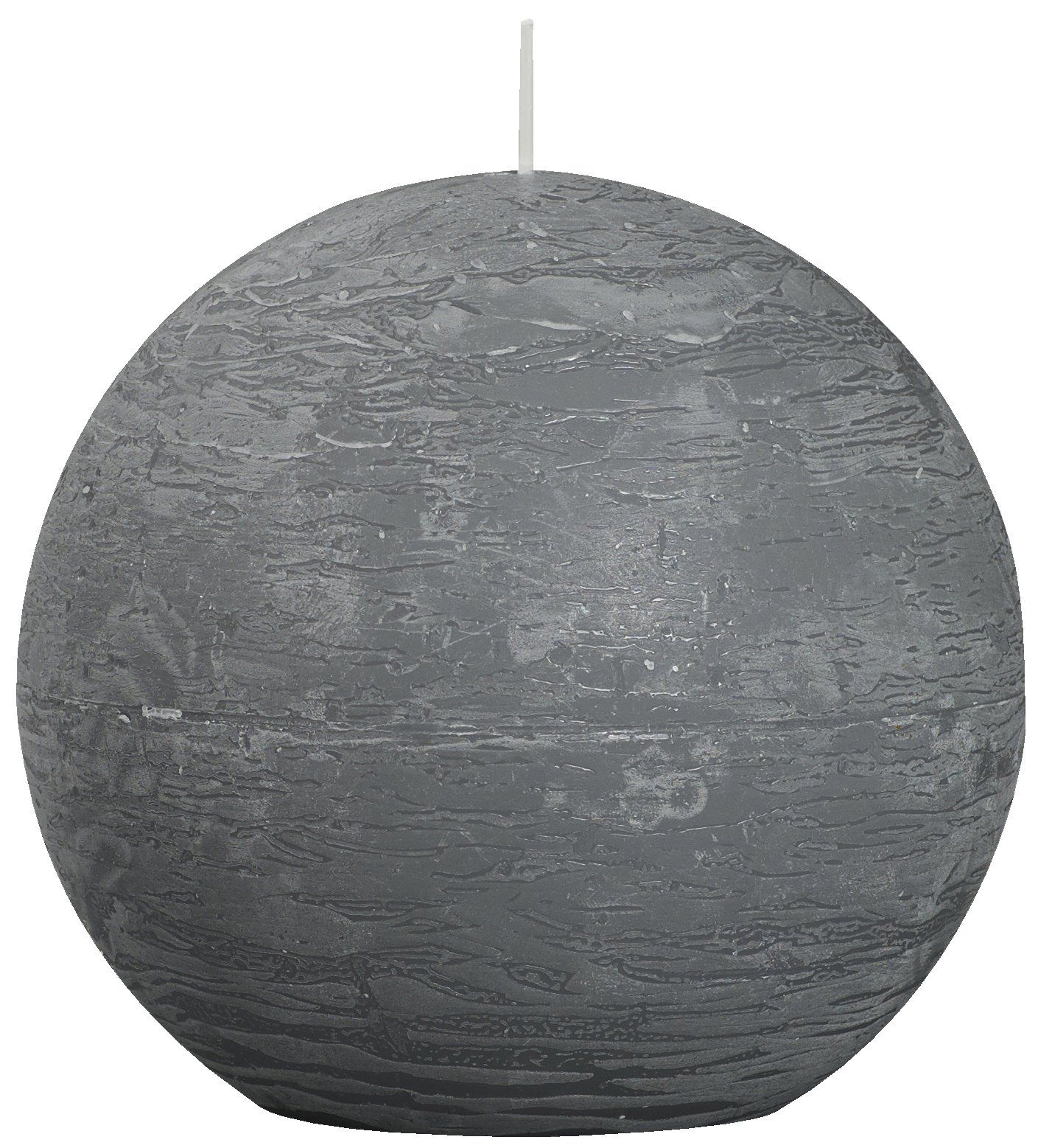 RUSTIC Candela Decorativa h 14 cm Colore Grigio - Da Moreno