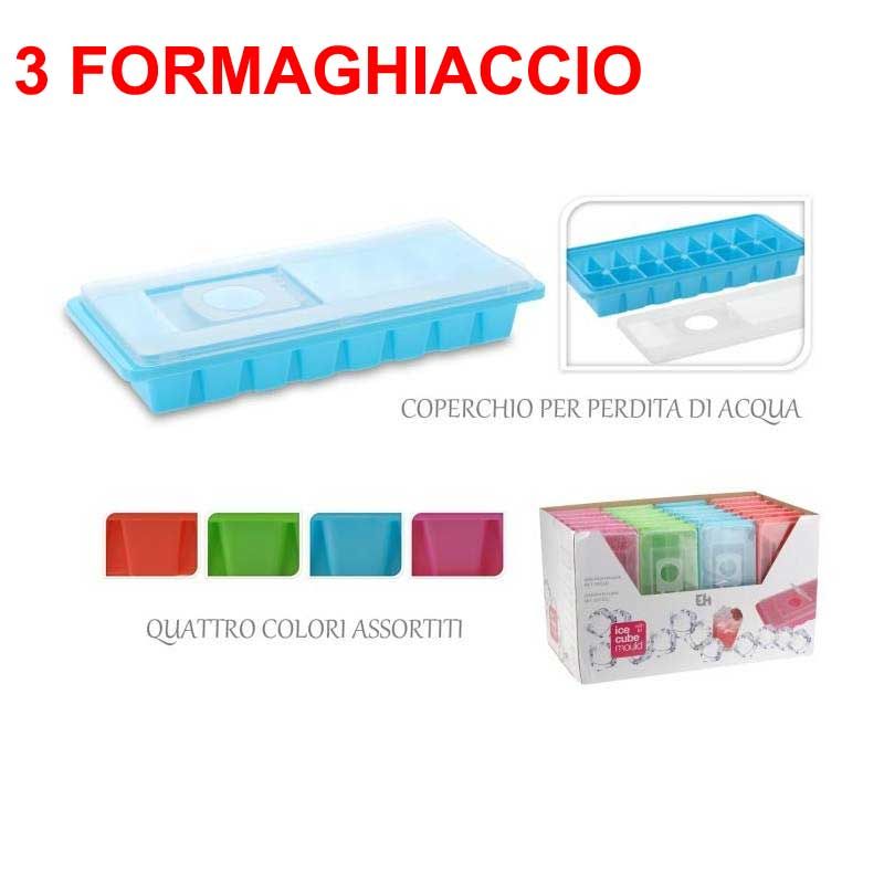 OFFERTA 3 FORMAGHIACCIO CON COPERCHIO COLORI ASSORTITI