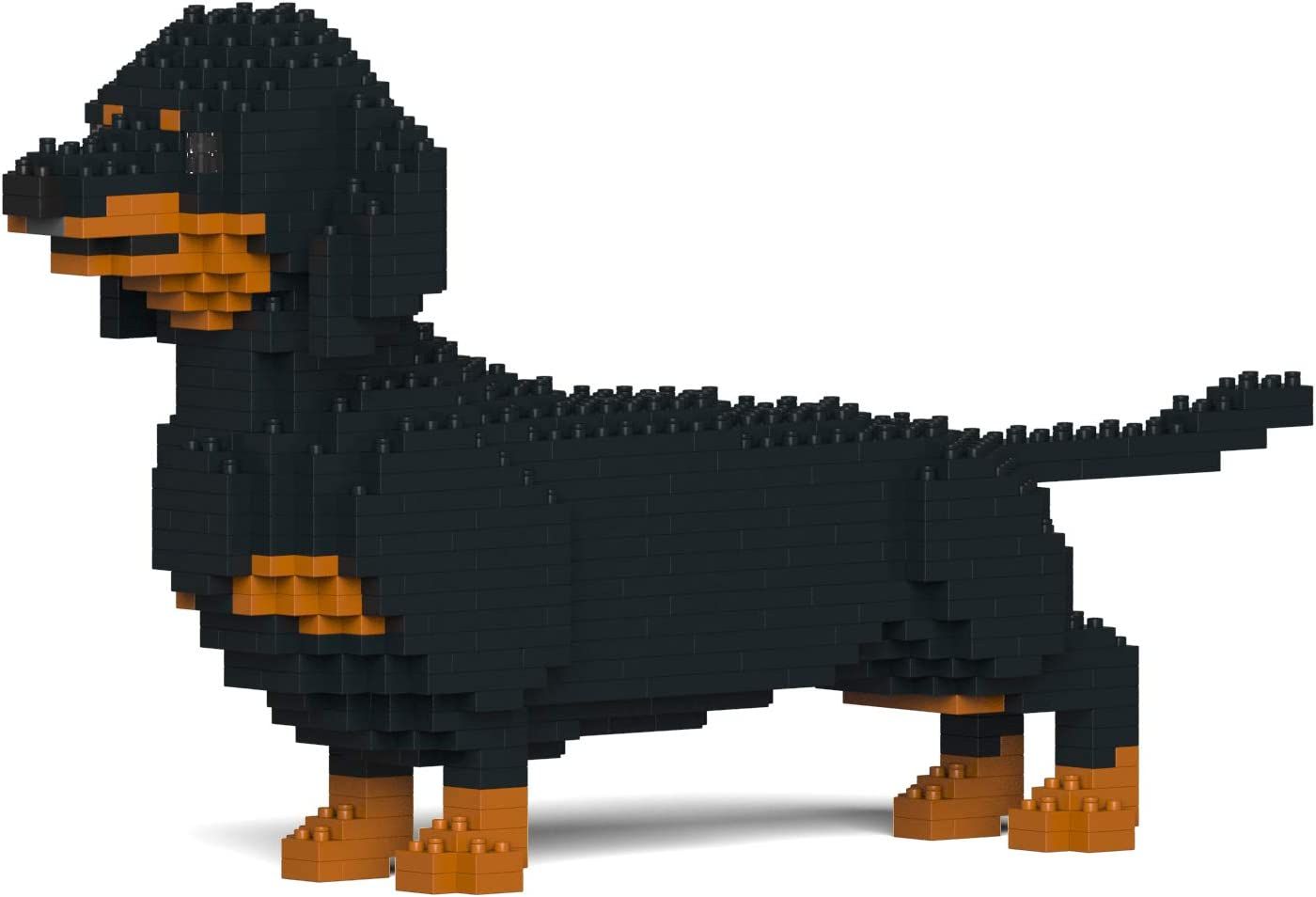 LEGO 1x Bassotto - 53075pb02 - Animale Cane Nero - Bassotto Cane nero