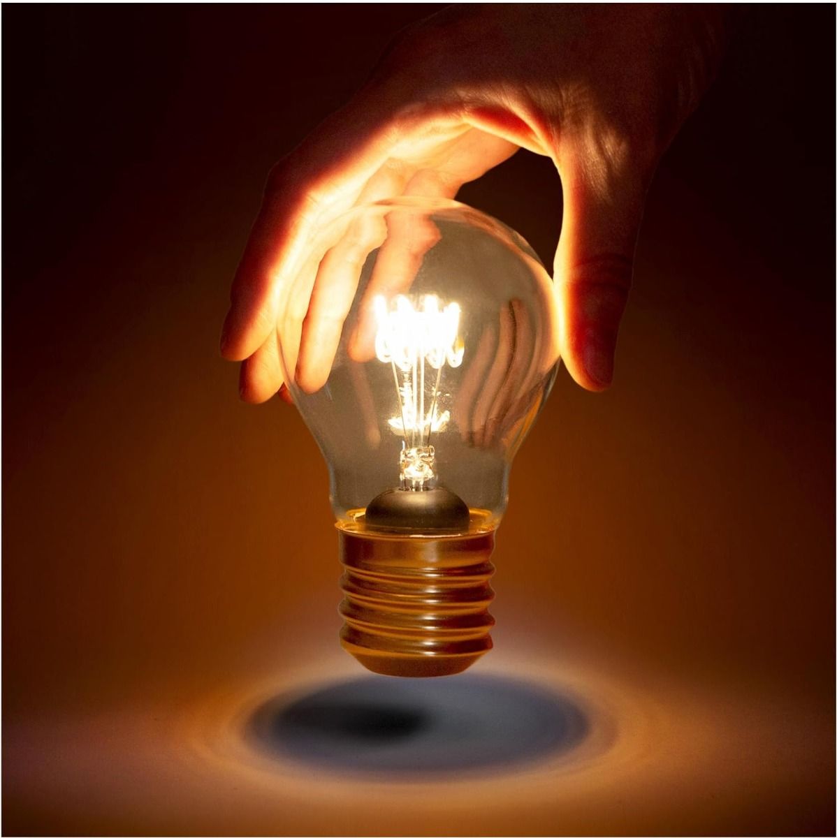Lampada portatile e ricaricabile con lampadina Edison dorata