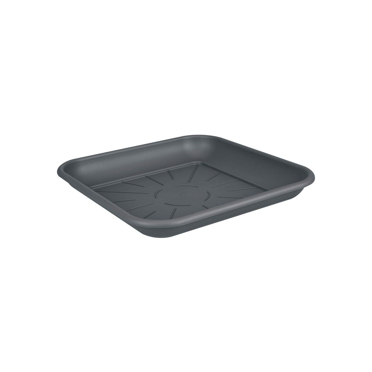 SOTTOVASO SAUCER SQUARE 39CM ANTHRACITE - Sottovasi e Sottofioriere  Peragashop