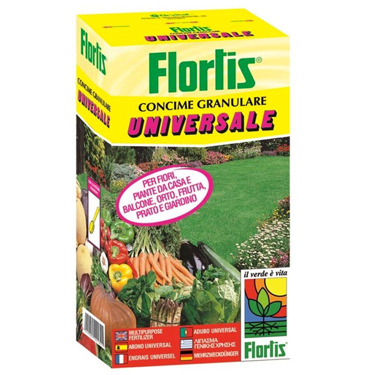 Flortis Concime Universale per Piante Fiori Prato 1kg