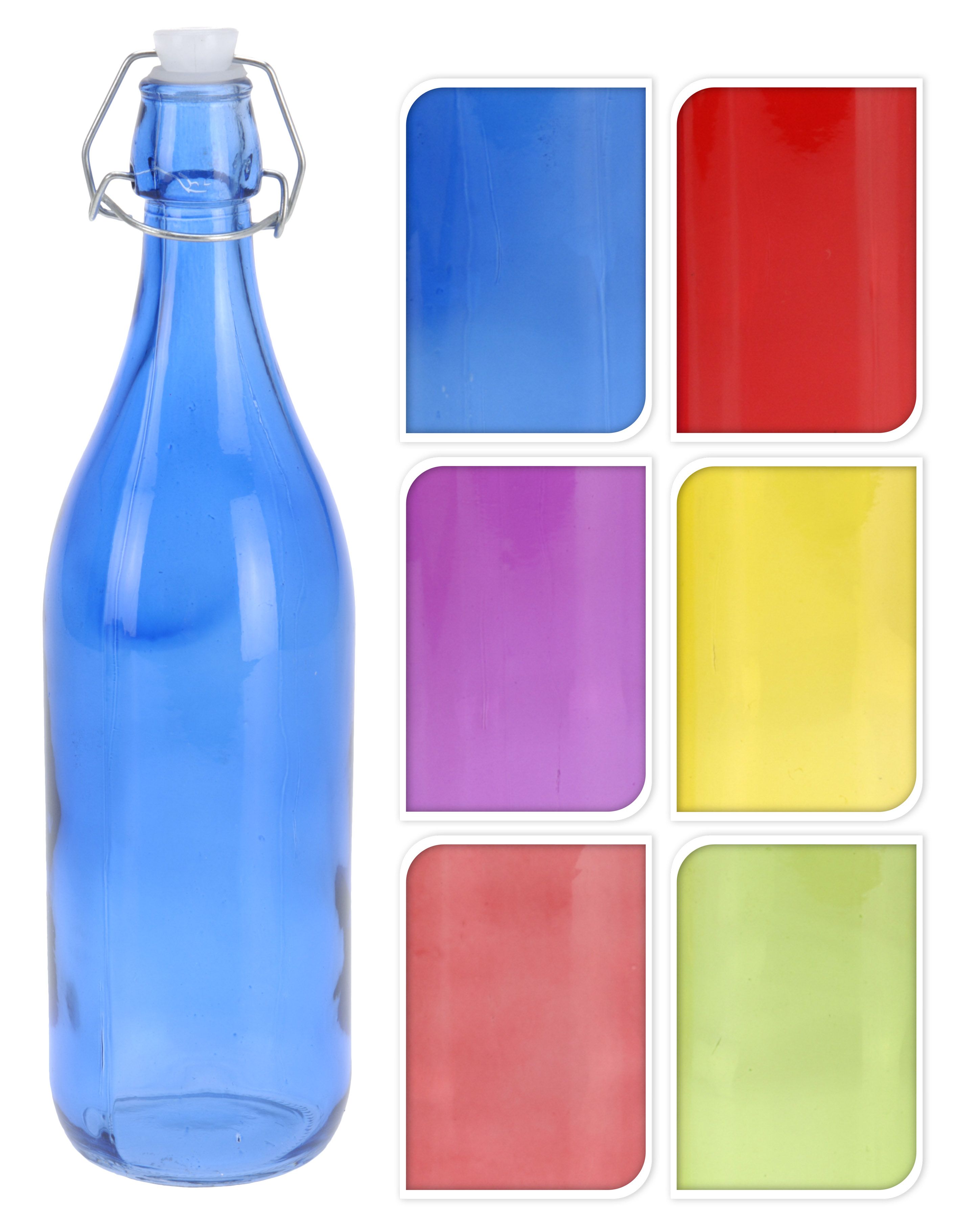Bottiglia vetro con tappo da 1 Litro