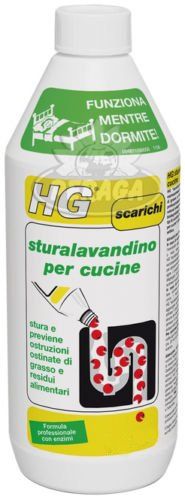 HG sturalavandino per cucine 1L, liquido disgorgante efficace e naturale