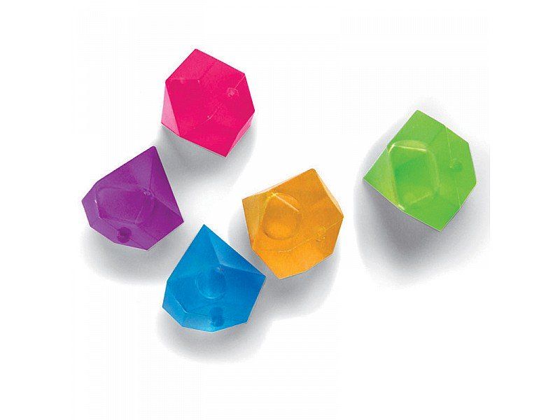 SET 10 CUBETTI GHIACCIO COLORATI FREEZER RIUTILIZZABILI FORMA DIAMANTI