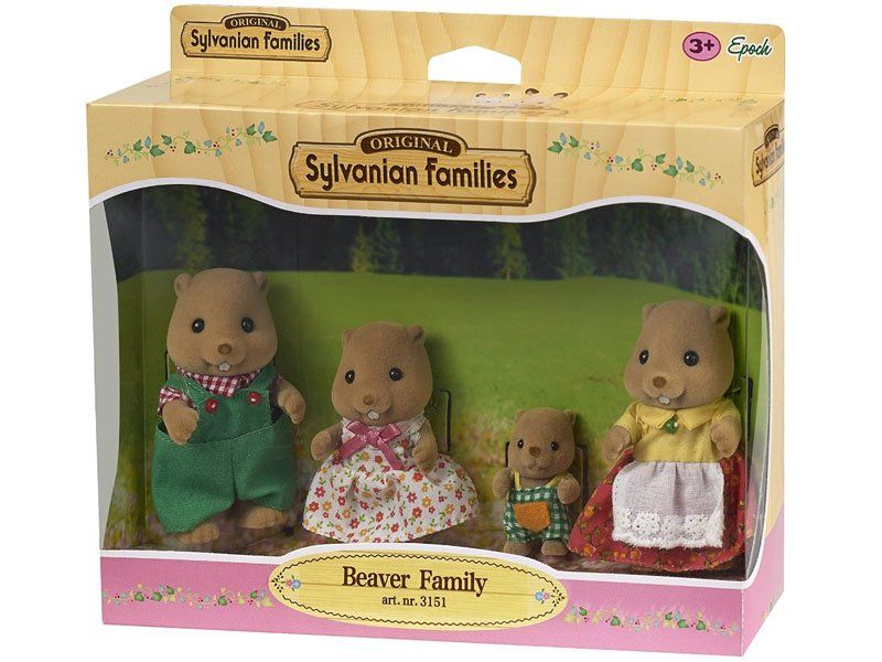 FAMIGLIA DI CASTORI - SYLVANIAN FAMILIES Peragashop