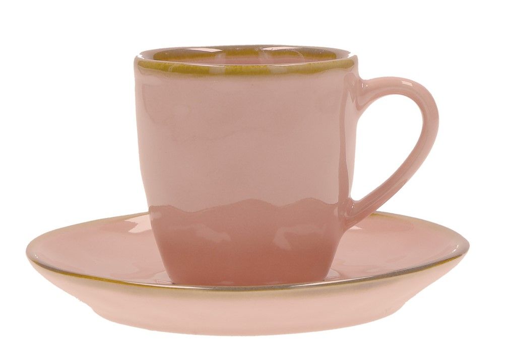 Concerto Rosa Antico Tazza Caffè Con Piattino 90cc