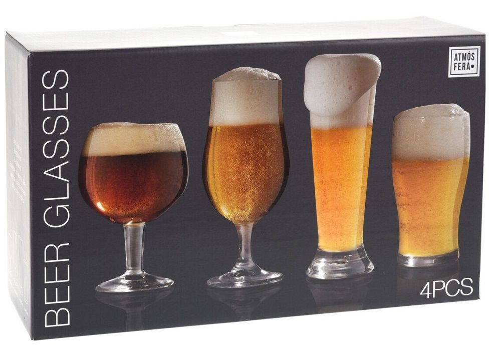 Coffret dégustation verres à bière (x4) en verre