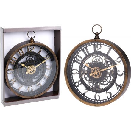 Xihe Orologio da Parete Decorazione della casa Orologio da Parete 'Annata  all'Ingrosso Home Decor Grande Orologio da Parete Numeri Romani congelato  Decorazione del Salone Orologi da Parete : : Casa e cucina