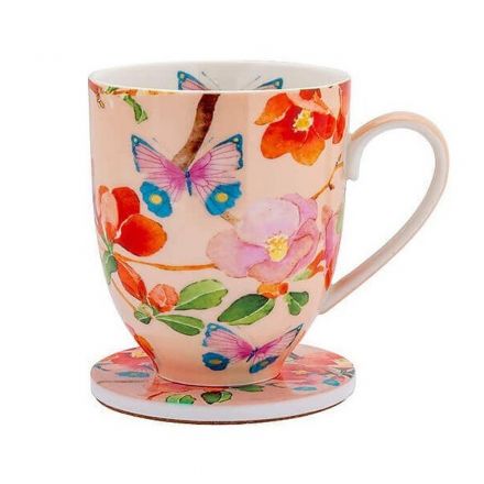 SET MUG CON SOTTOBICCHIERE POSEY JAPONICA JOY 400ML