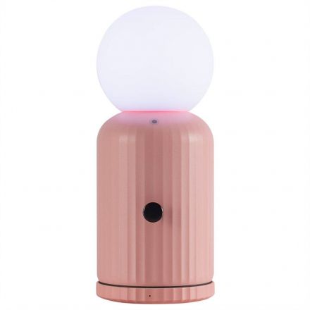 LAMPADA CON RICARICA WIRELESS ROSA