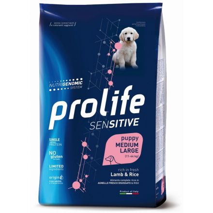 PROLIFE SENSITIVE PUPPY KROKETTEN LAMM & REIS - MITTEL/GROSS 10KG