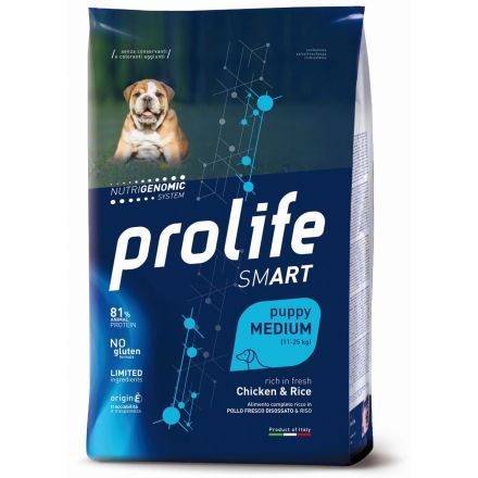 PROLIFE SMART PUPPY HUHN & REISKROKETTEN – MITTEL 10KG