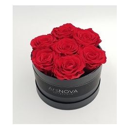 Flowercube Rose Cherie Stabilizzate Profumate 7pz 16 Cm Rosso